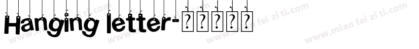 Hanging letter字体转换